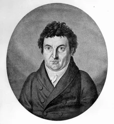 Johann Gottlieb Fichte, graviert von Johann Friedrich Jugel nach einem Gemälde von 1808